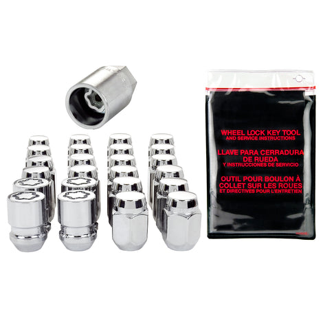 Cone Seat Exposed Style Wheel Installation Kit <br> M12 x 1.25 Thread, 13/16in Hex x 1.28in L