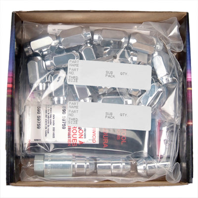 Cone Seat Exposed Style Wheel Installation Kit <br> M12 x 1.25 Thread, 13/16in Hex x 1.28in L