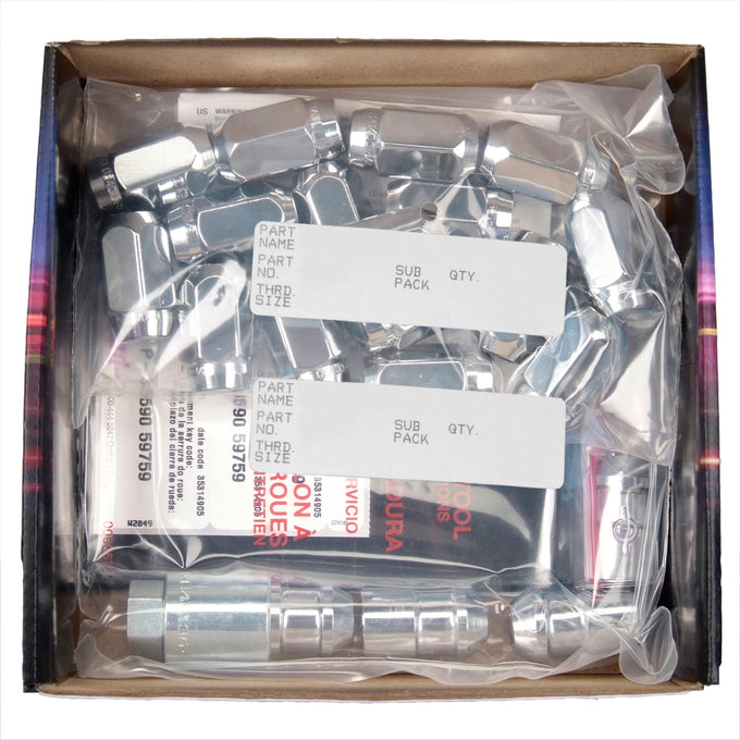 Cone Seat Exposed Style Wheel Installation Kit <br> M12 x 1.25 Thread, 13/16in Hex x 1.28in L