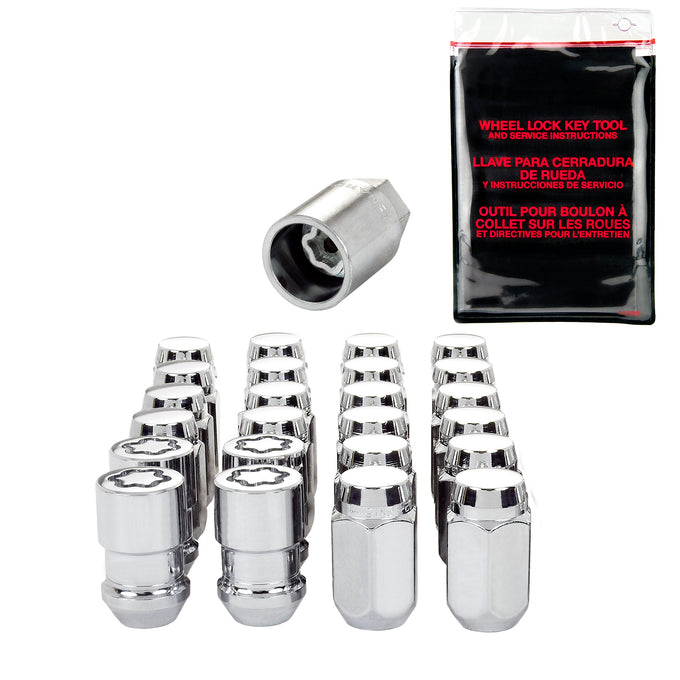 Cone Seat Exposed Style Wheel Installation Kit <br> M12 x 1.5 Thread, 13/16in Hex x 1.50in L