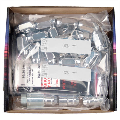 Cone Seat Exposed Style Wheel Installation Kit <br> M12 x 1.5 Thread, 13/16in Hex x 1.50in L