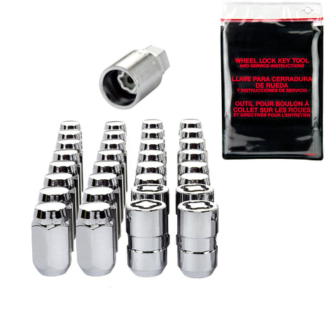 Cone Seat Exposed Style Wheel Installation Kit <br> M14 x 1.5 Thread, 22mm Hex x 1.635in L