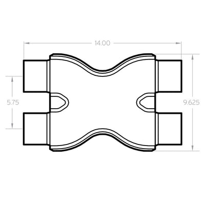 3 in. Tru-X Crossover Performance Exhaust X-Pipe