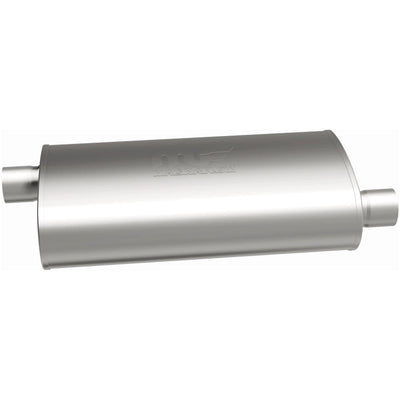 3.5 X 7 in. Oval Straight-Through Performance Exhaust Muffler