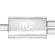 3.5 X 7 in. Oval Straight-Through Performance Exhaust Muffler