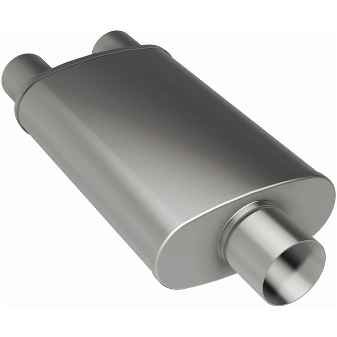 3.5 X 7 in. Oval Straight-Through Performance Exhaust Muffler