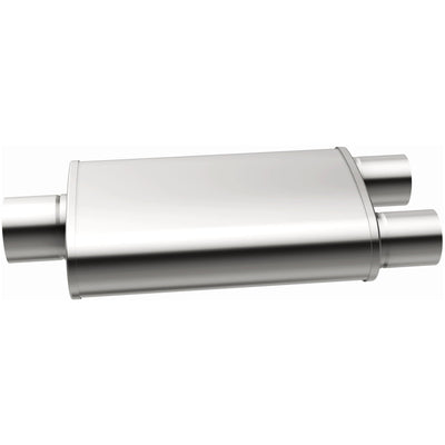 3.5 X 7 in. Oval Straight-Through Performance Exhaust Muffler