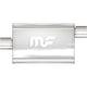 4 X 9 in. Oval Straight-Through Performance Exhaust Muffler