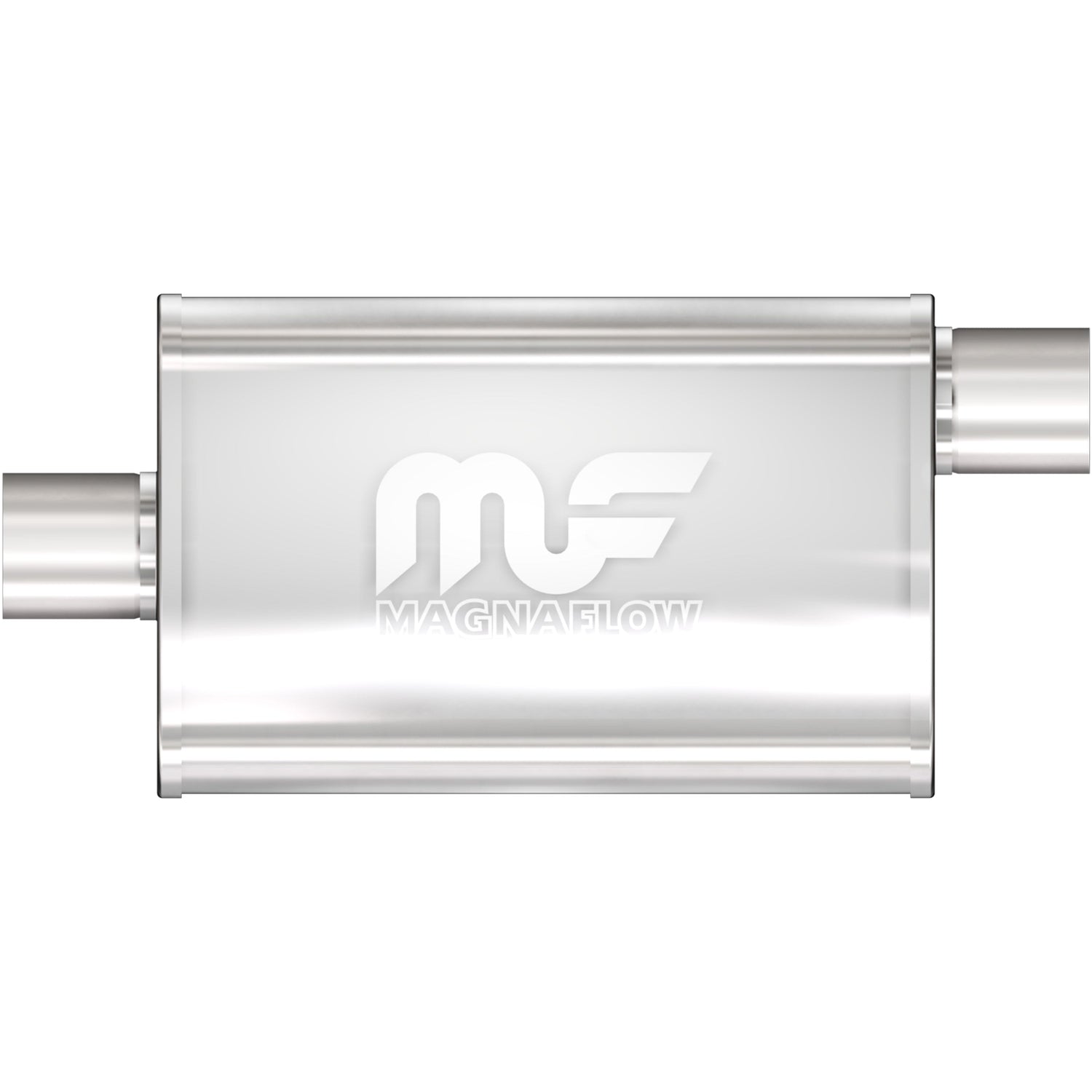 4 X 9 in. Oval Straight-Through Performance Exhaust Muffler <br>00-03 Chevy S10, GMC Sonoma, 05-15 Toyota Tacoma