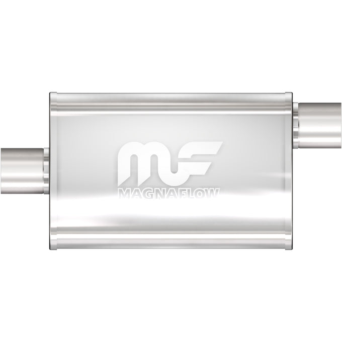4 X 9 in. Oval Straight-Through Performance Exhaust Muffler <br>00-03 Chevy S10, GMC Sonoma, 05-15 Toyota Tacoma