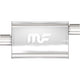 4 X 9 in. Oval Straight-Through Performance Exhaust Muffler <br>00-03 Chevy S10, GMC Sonoma, 05-15 Toyota Tacoma