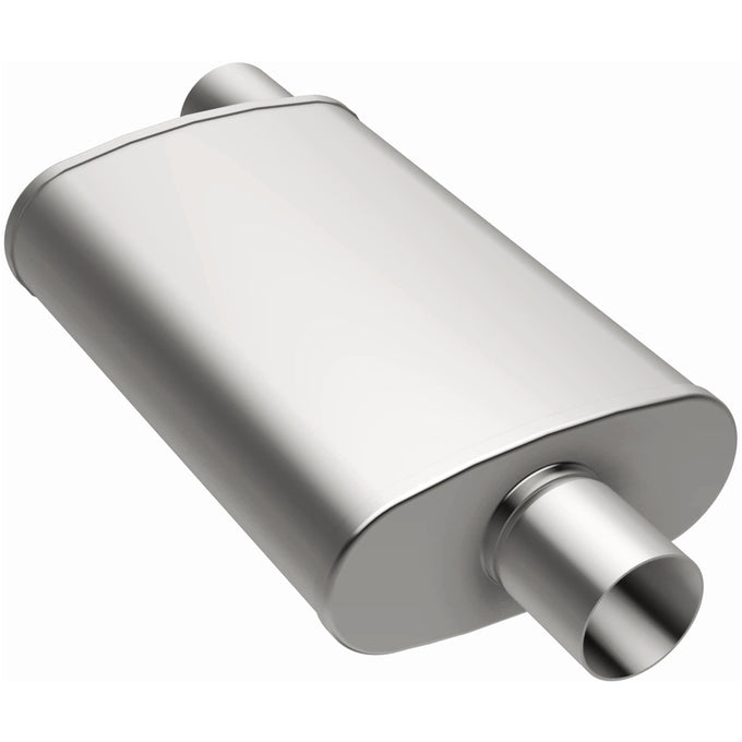 4 X 9 in. Oval Straight-Through Performance Exhaust Muffler <br>00-03 Chevy S10, GMC Sonoma, 05-15 Toyota Tacoma