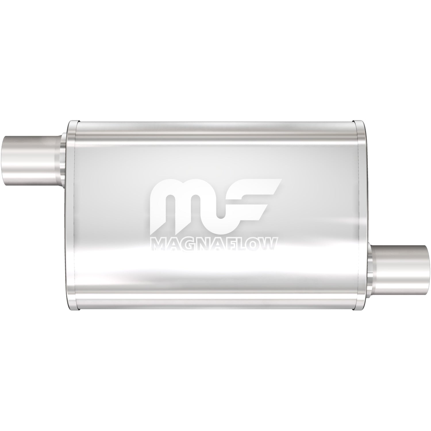 4 X 9 in. Oval Straight-Through Performance Exhaust Muffler <br>2018 Jeep Wrangler JK, 07-17 Wrangler 3.6L, 3.8L
