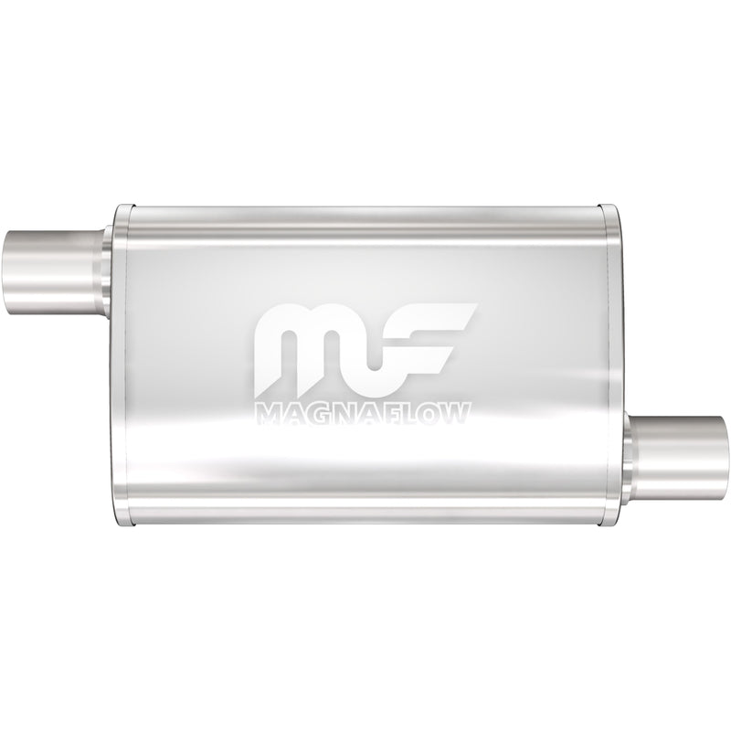 4 X 9 in. Oval Straight-Through Performance Exhaust Muffler <br>2018 Jeep Wrangler JK, 07-17 Wrangler 3.6L, 3.8L