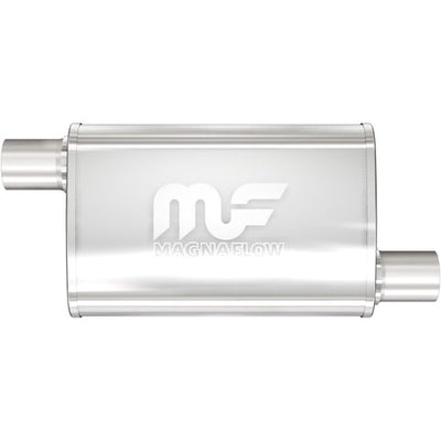 4 X 9 in. Oval Straight-Through Performance Exhaust Muffler <br>2018 Jeep Wrangler JK, 07-17 Wrangler 3.6L, 3.8L