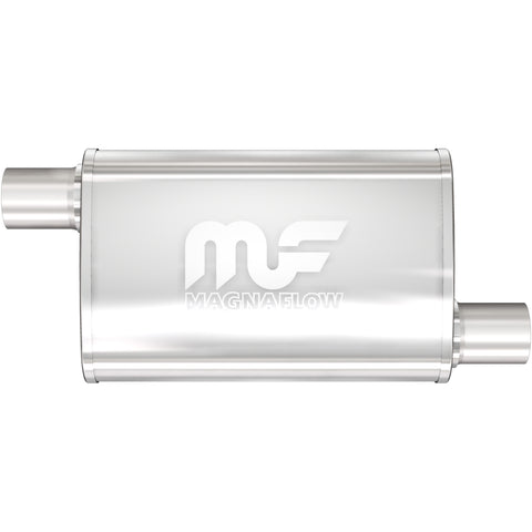 4 X 9 in. Oval Straight-Through Performance Exhaust Muffler <br>2018 Jeep Wrangler JK, 07-17 Wrangler 3.6L, 3.8L