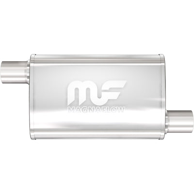 4 X 9 in. Oval Straight-Through Performance Exhaust Muffler <br>2018 Jeep Wrangler JK, 07-17 Wrangler 3.6L, 3.8L