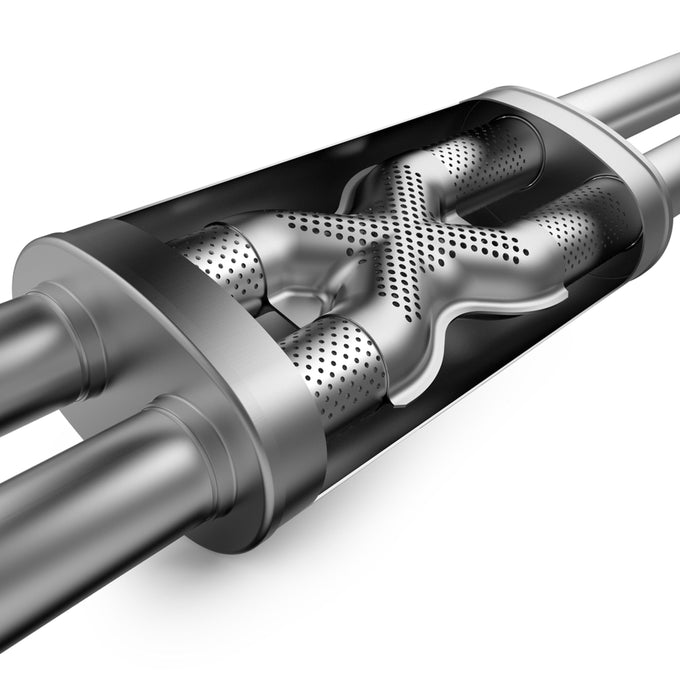4 X 9 in. Oval Straight-Through Performance Exhaust Muffler