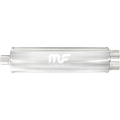 7 in. Round Straight-Through Performance Exhaust Muffler