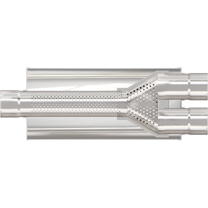 7 in. Round Straight-Through Performance Exhaust Muffler