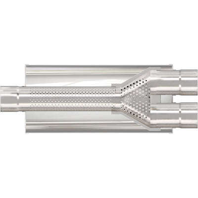 7 in. Round Straight-Through Performance Exhaust Muffler