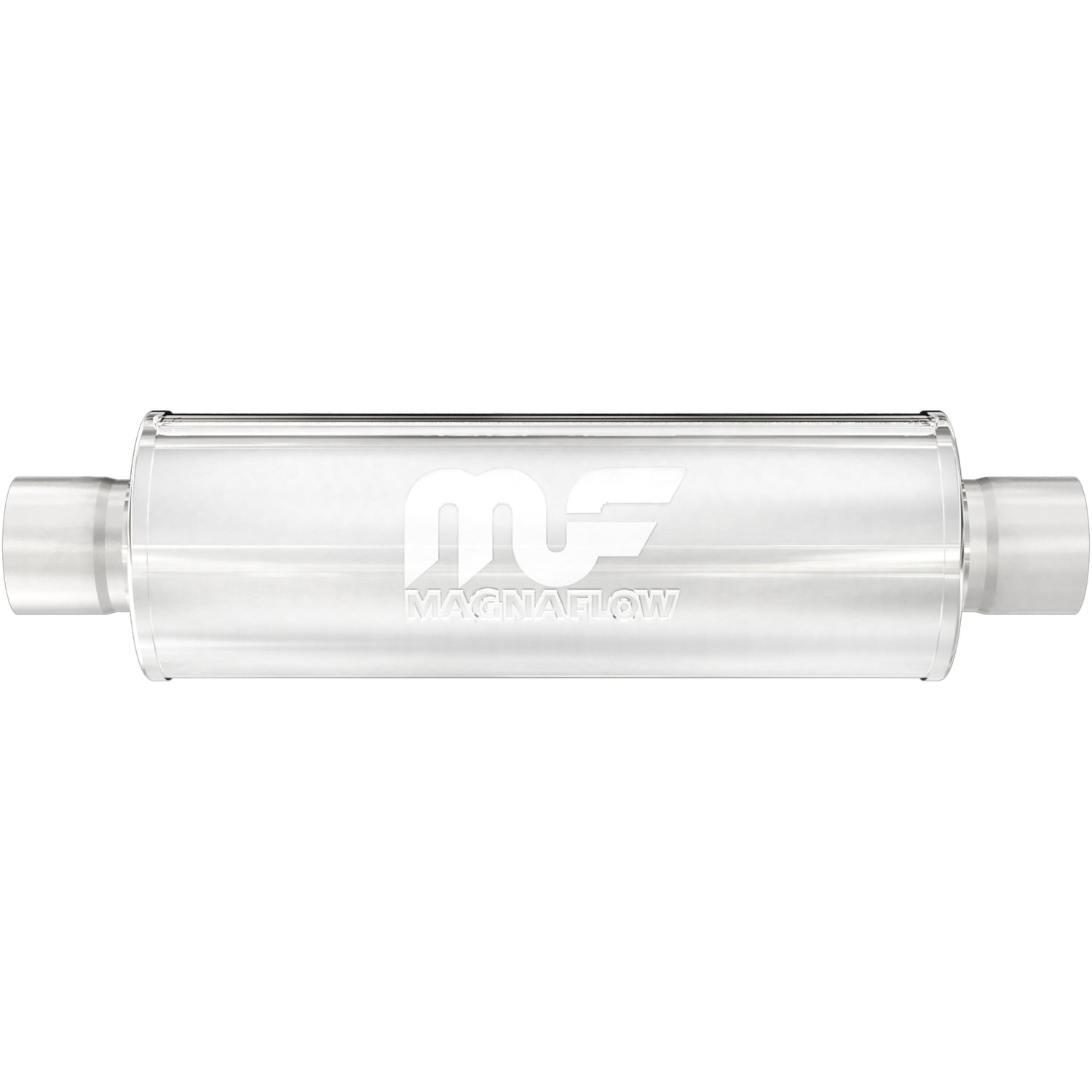 7 X 7 in. Round Straight-Through Performance Exhaust Muffler