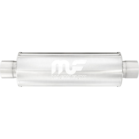 7 X 7 in. Round Straight-Through Performance Exhaust Muffler