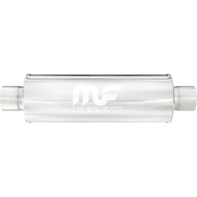 7 in. Round Straight-Through Performance Exhaust Muffler