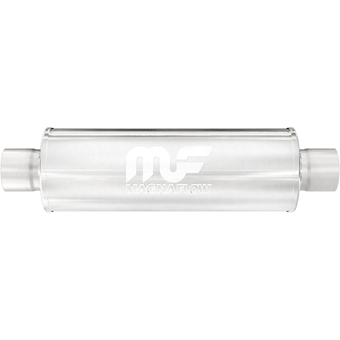 7 in. Round Straight-Through Performance Exhaust Muffler