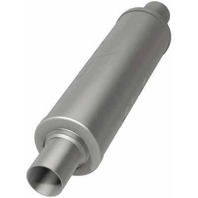 7 in. Round Straight-Through Performance Exhaust Muffler