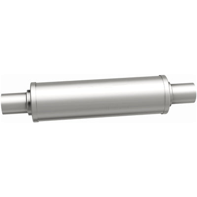 7 in. Round Straight-Through Performance Exhaust Muffler