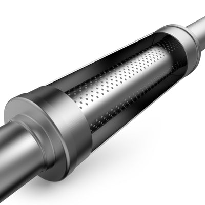 7 in. Round Straight-Through Performance Exhaust Muffler