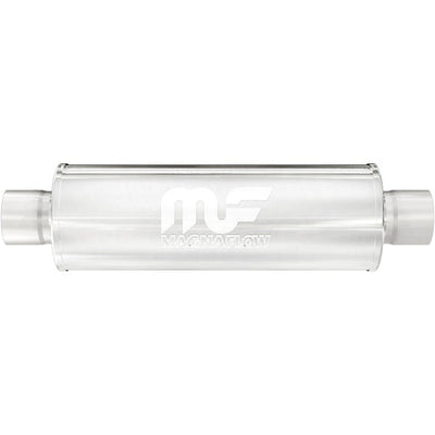 7 in. Round Straight-Through Performance Exhaust Muffler