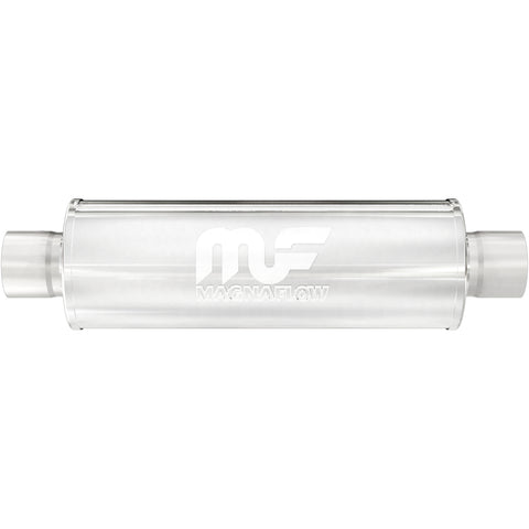 7 in. Round Straight-Through Performance Exhaust Muffler