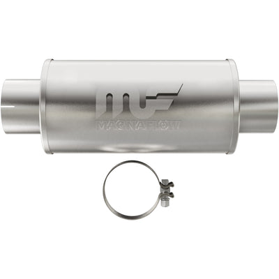 7 X 7 in. Round Straight-Through Performance Exhaust Muffler