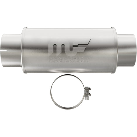 7 X 7 in. Round Straight-Through Performance Exhaust Muffler