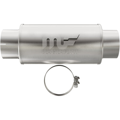 7 X 7 in. Round Straight-Through Performance Exhaust Muffler