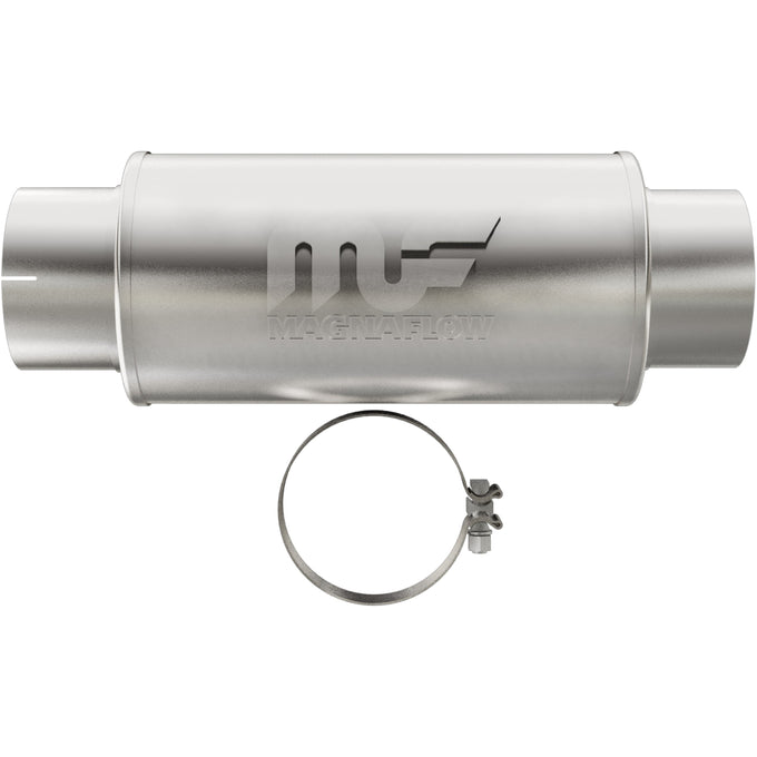 7 X 7 in. Round Straight-Through Performance Exhaust Muffler