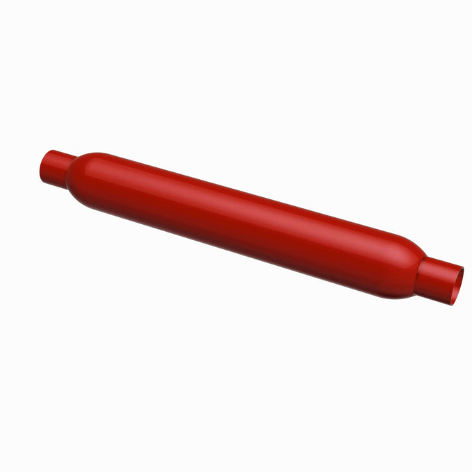 Redpack 3.5 in. Round Glasspack Performance Exhaust Muffler