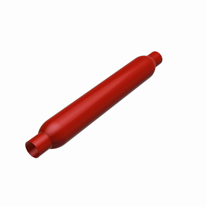 Redpack 3.5 in. Round Glasspack Performance Exhaust Muffler