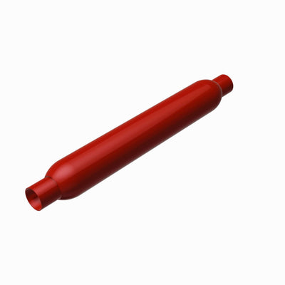 Redpack 3.5 in. Round Glasspack Performance Exhaust Muffler