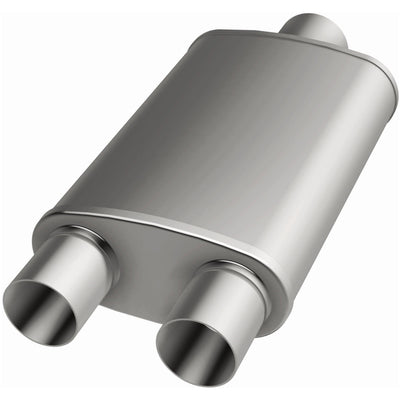 XL 4 X 9 in. Oval Multi-Chamber Performance Exhaust Muffler<br> 94-95 Chevy, GMC C/K-1500, 2500, 87-96 Ford F-150