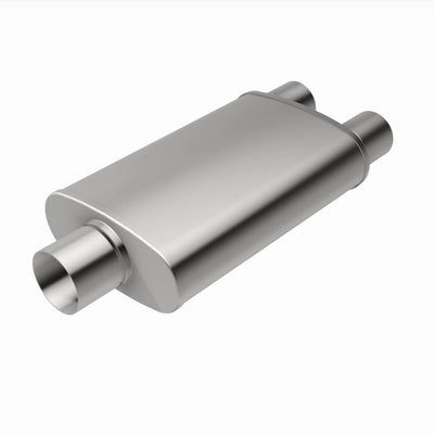 XL 4 X 9 in. Oval Multi-Chamber Performance Exhaust Muffler<br> 94-95 Chevy, GMC C/K-1500, 2500, 87-96 Ford F-150