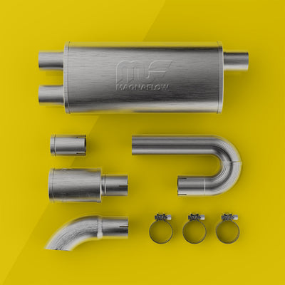 5 X 8 in. Oval Straight-Through Performance Exhaust Muffler