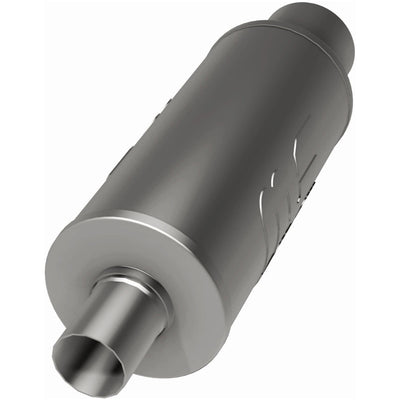 Street 6 in. Round Straight-Through Performance Exhaust Muffler