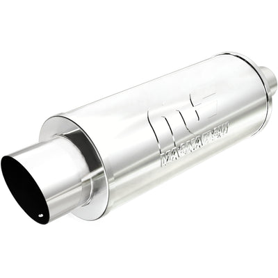 Street 6 in. Round Straight-Through Performance Exhaust Muffler