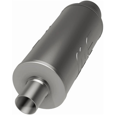 Street 6 in. Round Straight-Through Performance Exhaust Muffler