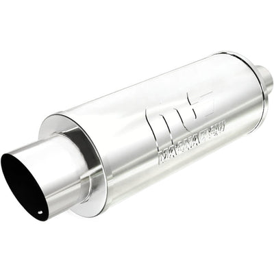 Street 6 in. Round Straight-Through Performance Exhaust Muffler