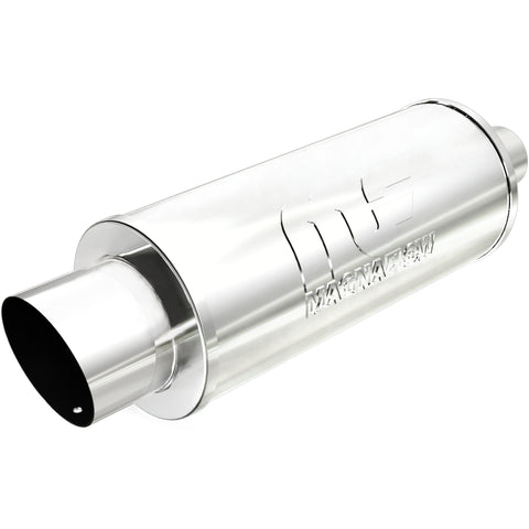 Street 6 in. Round Straight-Through Performance Exhaust Muffler