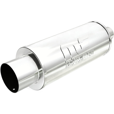 Street 6 in. Round Straight-Through Performance Exhaust Muffler